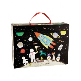 Παιχνιδόκουτο με Ξύλινες φιγούρες "“Διάστημα”"